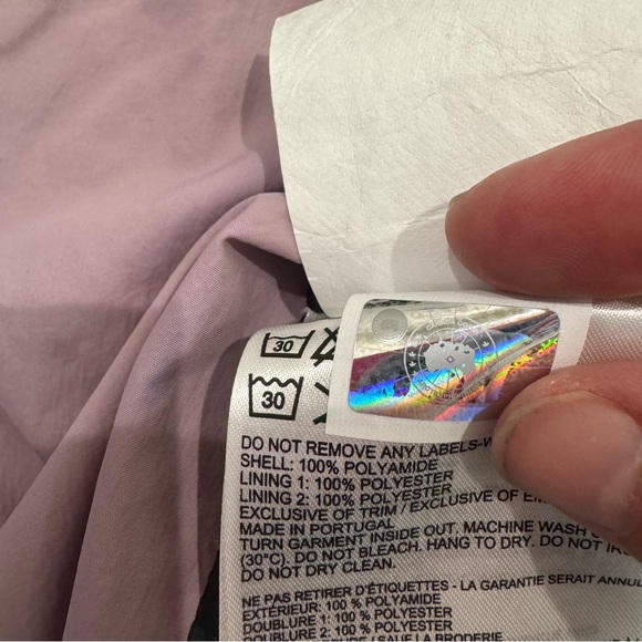 Canada Goose Davie Windbreaker Zip Up Rain Jacket in Ash Purple - Picture 9 of 11